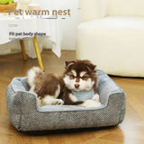 PAWPAW Thickened & Raised Non-Slip Pet Bed