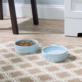 Park Life Designs Manor Blue Pet Bowl