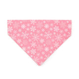 Made By Cleo - "Snowflakes - Sugar Pink" - Pink Bandana for Cats + Dogs
