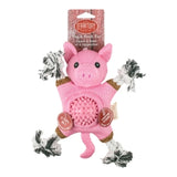 Territory 2-in-1 Farm Pig 10" Tug & Fetch Dog Toy