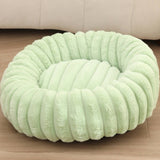 PAWPAW Faux Fur Round Pet Bed