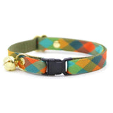 Made By Cleo - "Twilight Timber" - Fall Camping Plaid Cat Collar