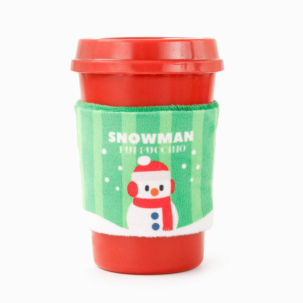 HugSmart Pet Happy Woofmas Snowman Puppuccino Dog Toy