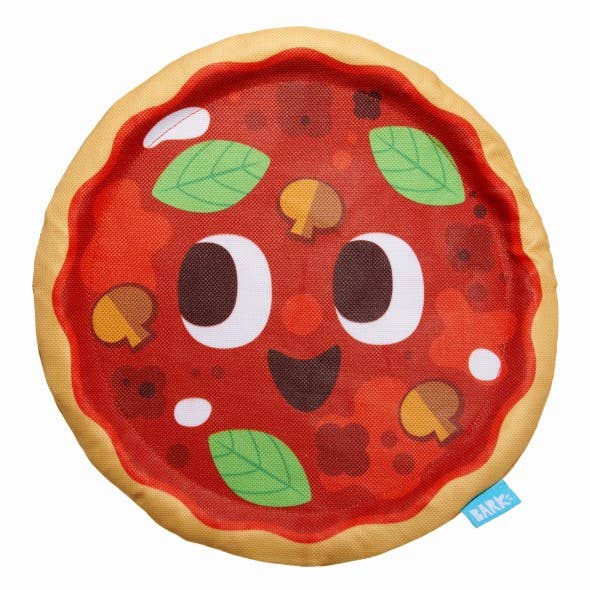 BARK Signore Pizza Face Plush Dog Toy