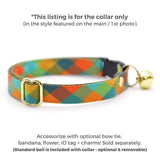 Made By Cleo - "Twilight Timber" - Fall Camping Plaid Cat Collar