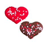 Bosco & Roxy's Valentine's Day Collection Confetti Heart Bakery Dog Treat