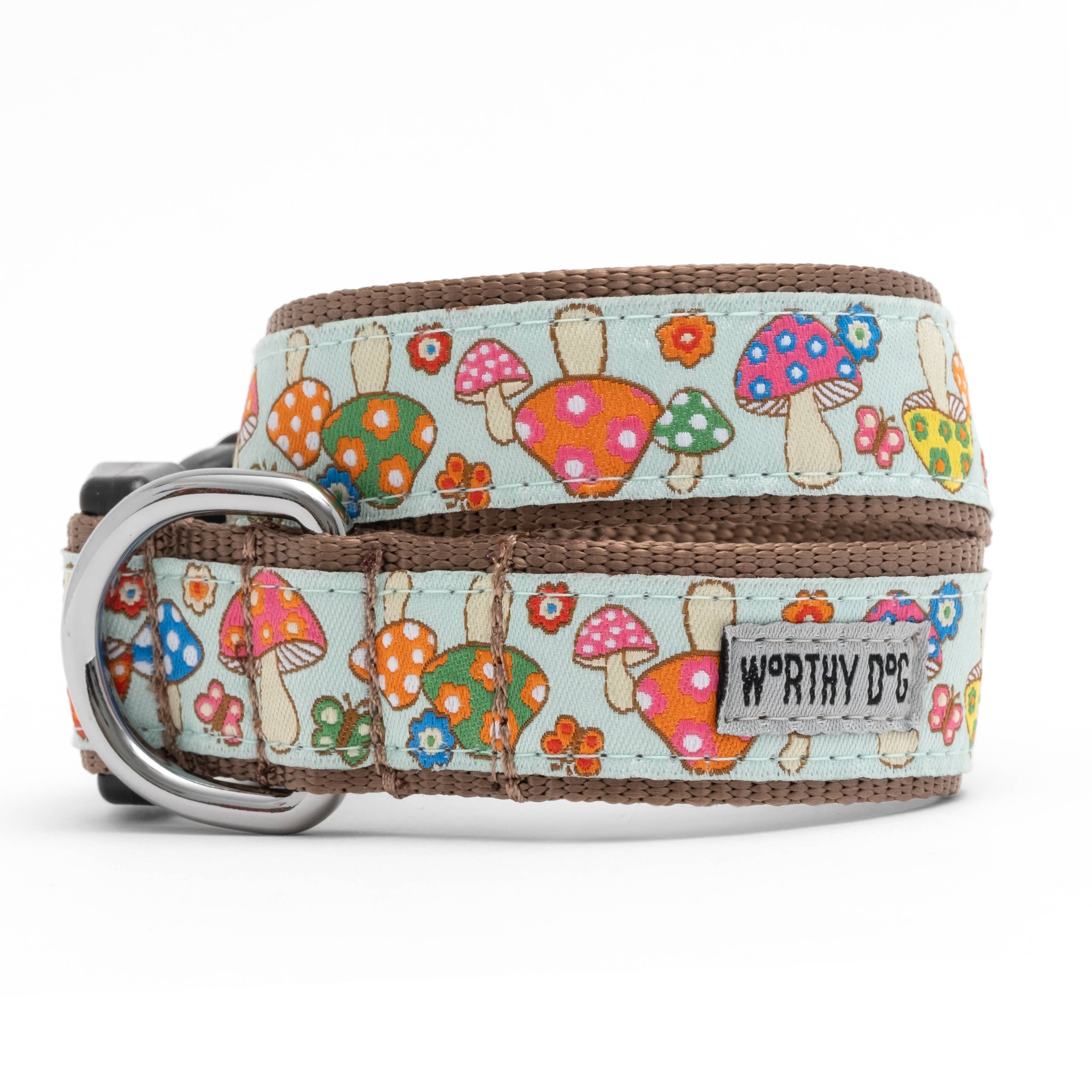 The Worthy Dog Mushrooms Collar