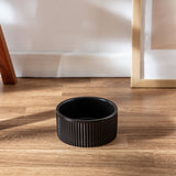 Park Life Designs JARDIN Ribbed Pet Bowl Collection with Modern Matte Exterior