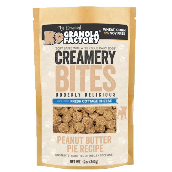 K9 Granola Factory Creamery BITES 12oz Dog Treats