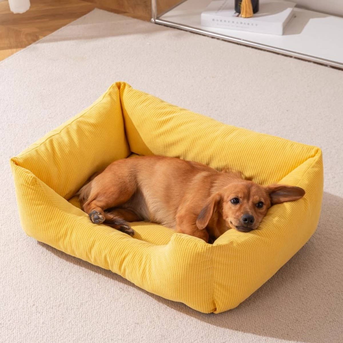 PAWPAW Durable Scratch-Resistant All-Season Pet Bed