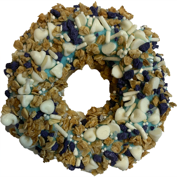 K9 Granola Factory - Gourmet Donut, Crunchy Cobbler Blueberry Yogurt Gourmet Donut Dog Treat