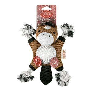 Territory 2-in-1 Farm Horse 10" Tug & Fetch Dog Toy