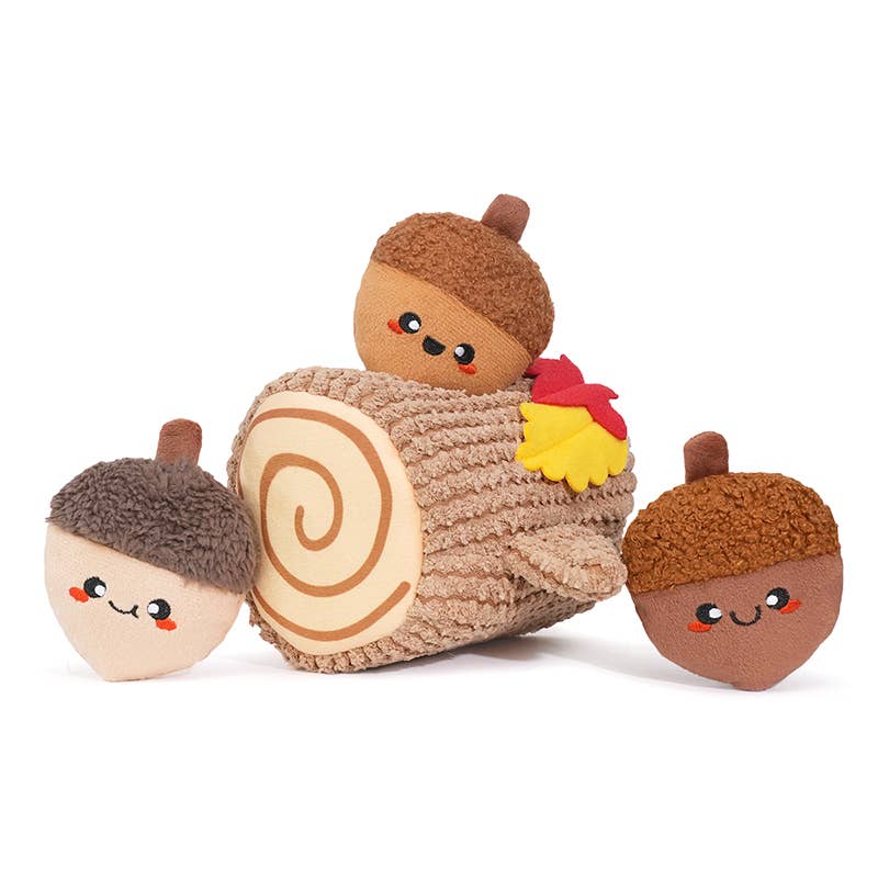 HugSmart Pet Autumn Woofs Acorn Tree Interactive Dog Toy