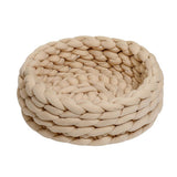 PAWPAW Chunky Handwoven Pet Bed