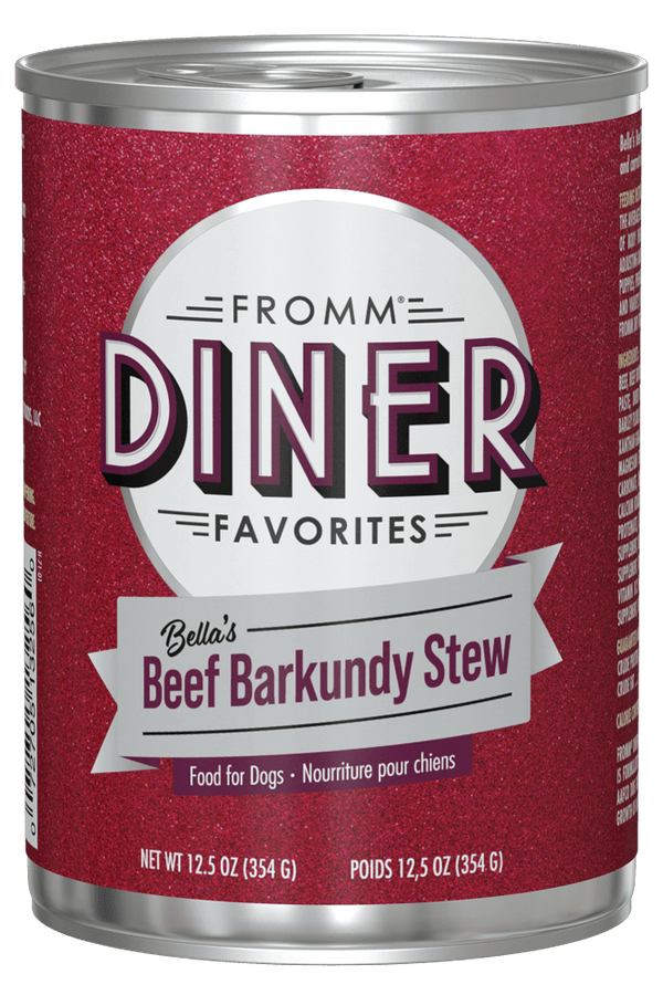 Fromm Diner Bella's Beef Barkundy Stew Canned Dog Food 12.5oz