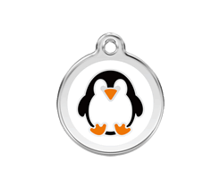 Red Dingo Enamel Pet ID Tag - 1PE - Penguin