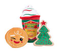 FuzzYard Dog Toy Gingercrumb Pawfee & Cookies 3PK