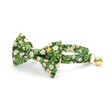 Made By Cleo - "Hazel" - Green Floral Cat Collar