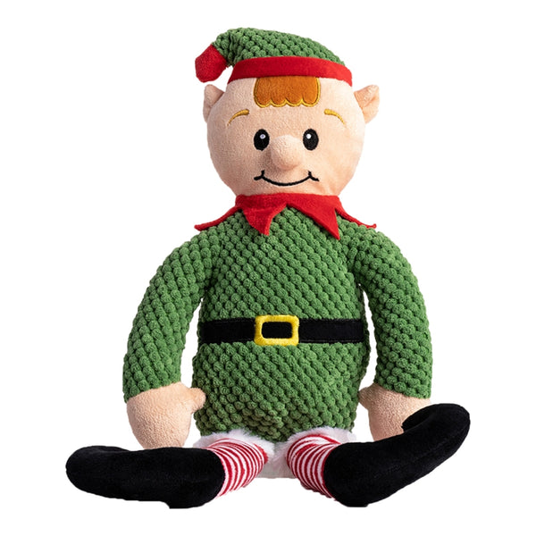 fabdog Christmas Floppy Elf Plush Dog Toy