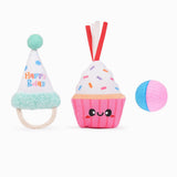 HugSmart Pet Yappy Birthday Cake & Hat Cat Toy