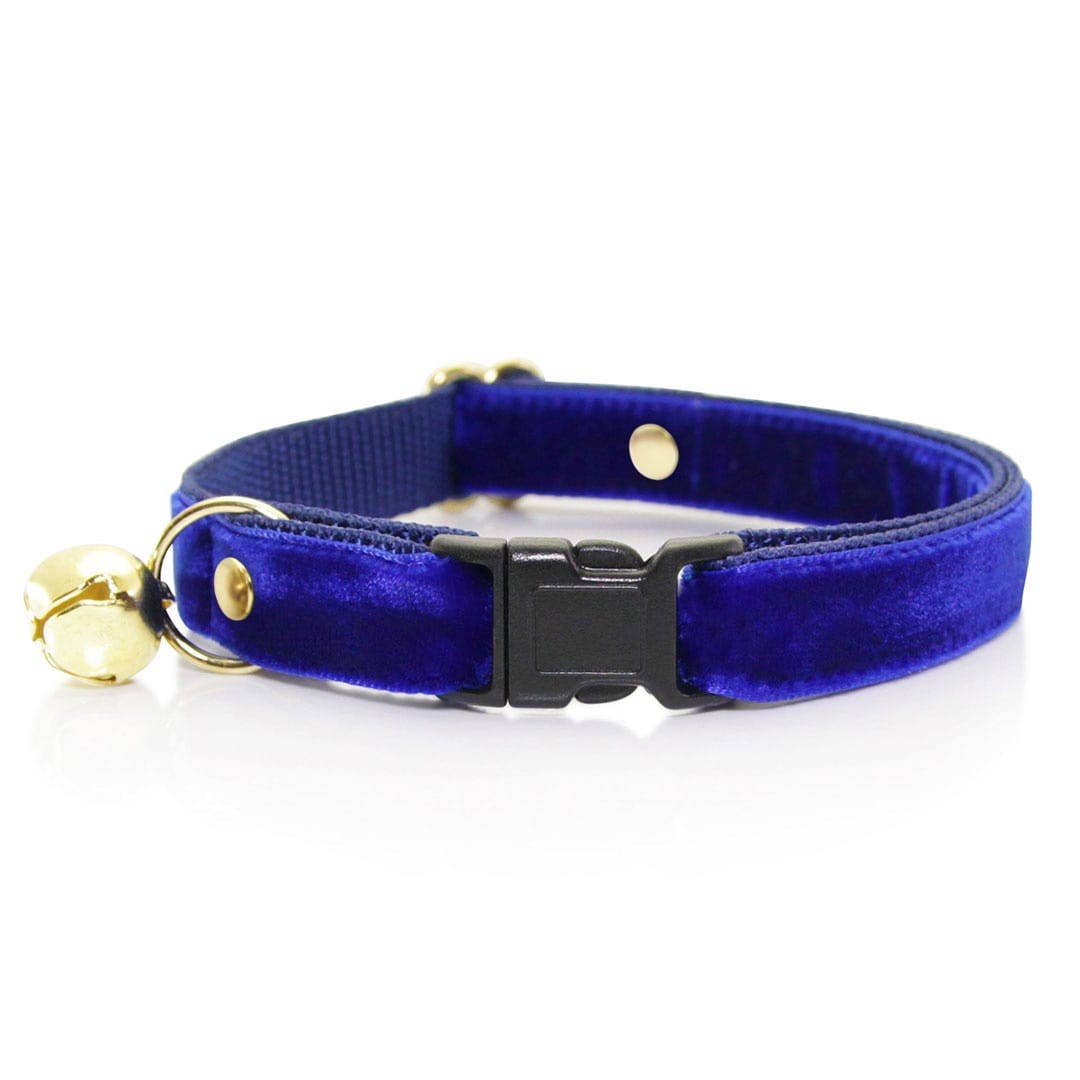 Made By Cleo - "Velvet - Sapphire Blue" - Luxe Blue Velvet Collar