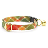Made By Cleo - "Apple Crisp" - Fall Plaid Cat Collar