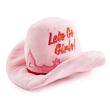 Haute Diggity Dog Pink Cowgirl Hat Dog Toy