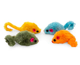 ThoozyPet Furry Mice 4.25" Cat Toy