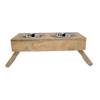 Jojo Modern Pets Eco-Friendly Elevated Dog Wood Feeder (Natural)