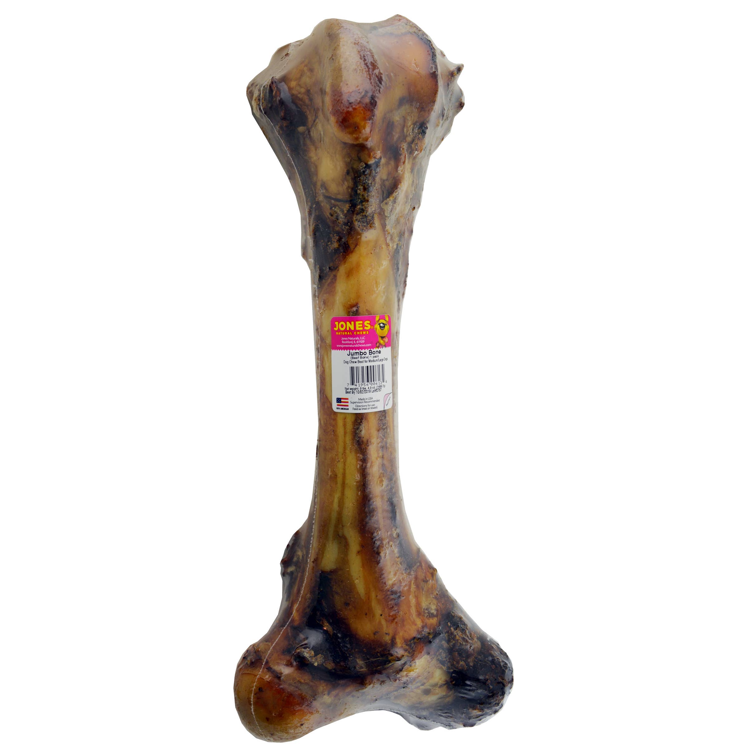 Jones Natural Chews Beef Jumbo Bone
