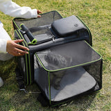 PAWPAW Portable Pet Travel Tote with Expandable Space