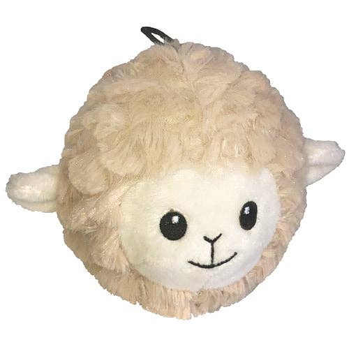 PETLOU EZ Squeaky Lamb Ball 4" Dog Toy