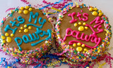 DELCO DOG CO. PB Let's Pawty Mini Confetti Doggie Cakes