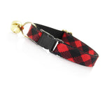 Made By Cleo - "Cozy Cabin Red" - Buffalo Plaid Collar
