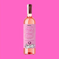 Yappy Hour Belly Rub Rose Dog Wine