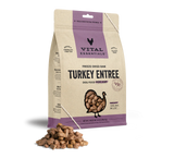 Vital Essentials Raw Freeze-Dried Crunchy Mini Nibs Turkey Entree for Dogs