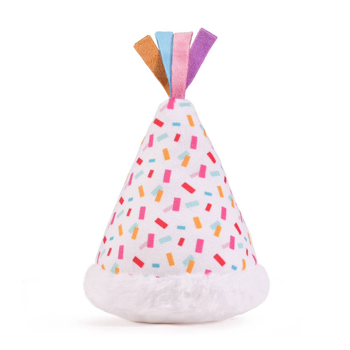 HugSmart Pet Yappy Birthday Pawty Time Hat Plush Dog Toy