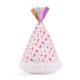 HugSmart Pet Yappy Birthday Pawty Time Hat Plush Dog Toy
