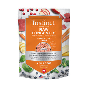 Instinct Raw Longevity Frozen Bites for Adults 4lb Dog Food