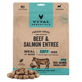 Vital Essentials Raw Freeze-Dried Soft Nibs Beef & Salmon Entree & Mixer for Dogs