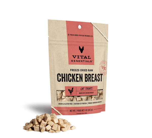 Vital Essentials Cat Freeze-Dried Chicken Breast Treat 1oz