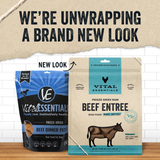 Vital Essentials Raw Freeze-Dried Mini Patties Beef Dog Food