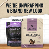 Vital Essentials Cat Freeze-Dried Mini Nibs Turkey Cat Food