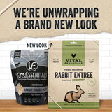 Vital Essentials Raw Freeze-Dried Mini Patties Rabbit Dog Food