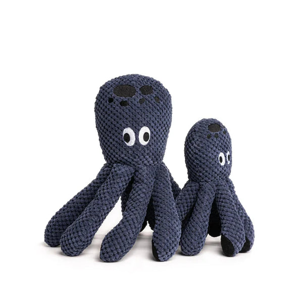 fabdog Floppy Octopus Blue Plush Dog Toy