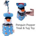 Territory Holiday Penguin Popper Treat & Tug Toy