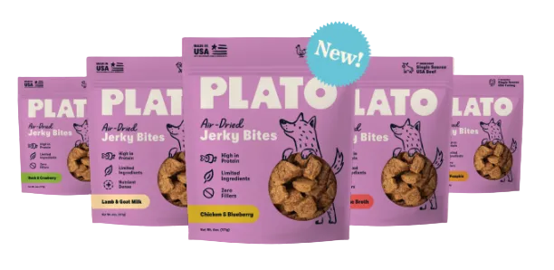 Plato Air-Dried Jerky Bites Dog Treats