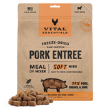 Vital Essentials Raw Freeze-Dried Soft Nibs Pork Entree & Mixer for Dogs