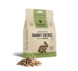 Vital Essentials Raw Freeze-Dried Crunchy Mini Nibs Rabbit Entree for Dogs
