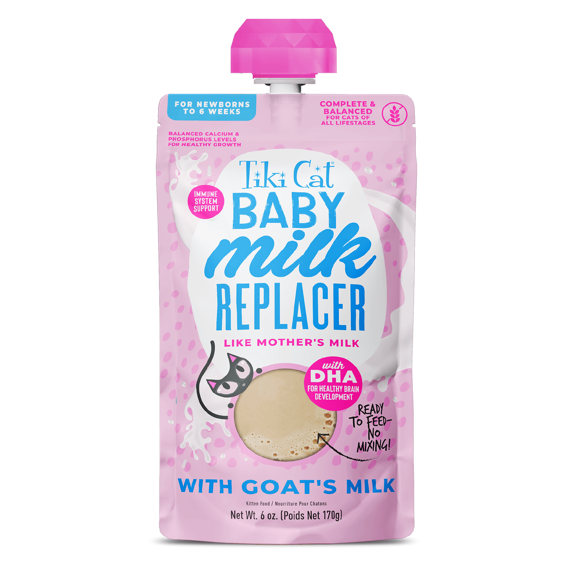 Tiki Pet Baby Milk Replacer with Goat's Milk for kittens